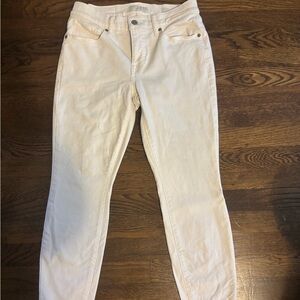 Lucky Brand white mid rise ankle skinny jeans, NEW COND. sz 4/27